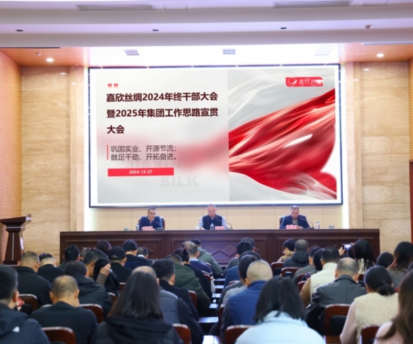 东升国际丝绸召开年终干部大会暨 2025 年工作思路宣贯大会